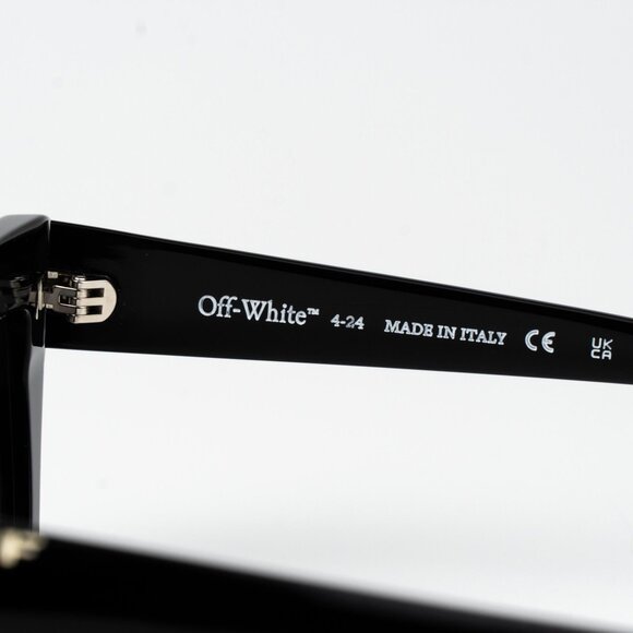 Off-White HAMPTON Women Sunglasses Black Grey Cat Eye OERI13L HAMPTON 1077 - Picture 6 of 12